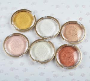 Quality Single Glow Baked Highlighter Cosmetics Custom Natural Ingredients wholesale