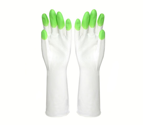 Long Cuff PVC Hand Gloves Washed And Reused High Temperature Resistant