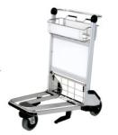 Stable Airport Luggage Trolley Shopping Cart With Brake 250 Kgs Per Layer