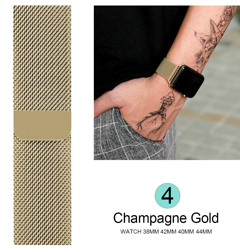 Smartwatch Series 6 Band Stainless Steel Magnetic Bracelet 40mm 42mm 44mm For Apple Smartmobile