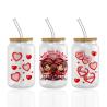 Buy cheap Custom Logo UV DTF Cup Wrap Transfers For Libbey Glass Tumbler Valentine'S Day from wholesalers