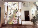 Screen Partition Tempered Art Glass Carving Laminated Wire Glass