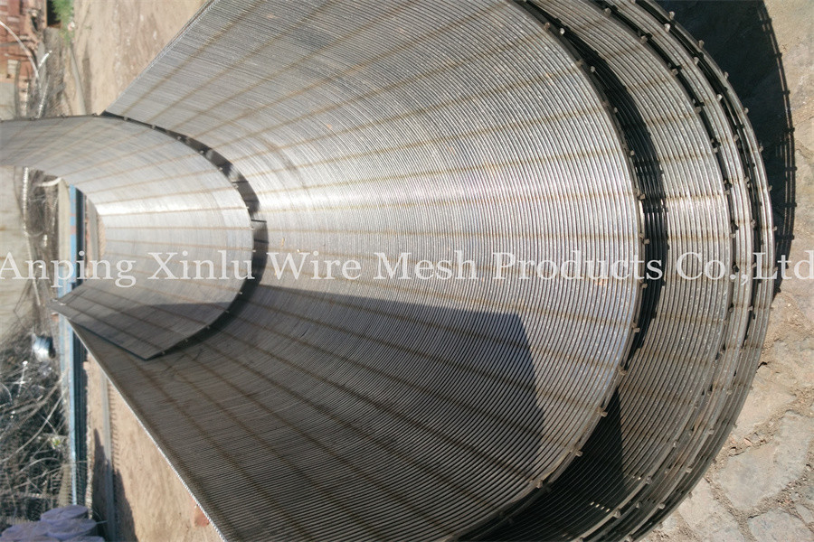 SS 304 304L Sieve Filter Screen Juice Processing Static Wedge Wire Screen