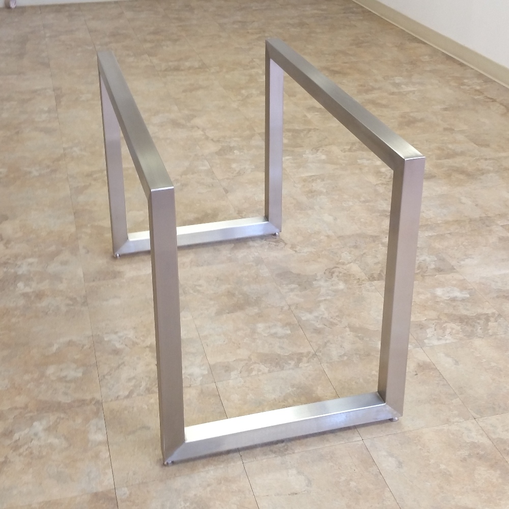 Metal Bathroom Hollow Tube Vanity Frame Base with Furniture Leg and Welding Technology