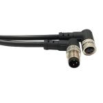 Customized length Free End outdoor cable M8 Connector 4pin Female Waterproof