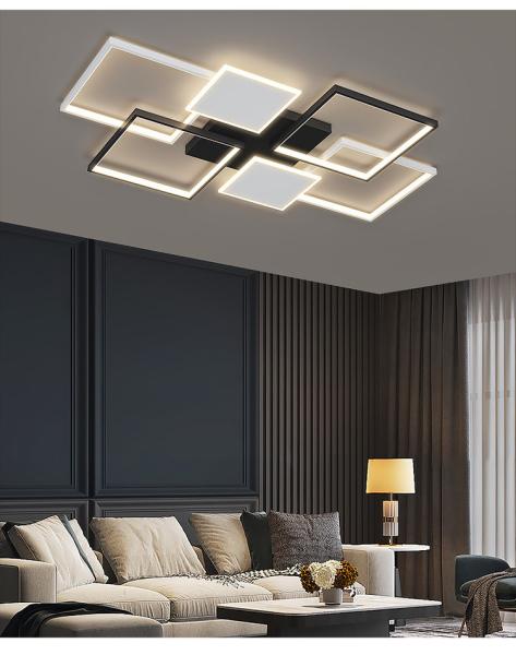 Modern LED Ceiling Light Simplicity Fashion Geometric Light luxury Black Gold