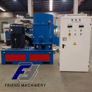 Quality 800kg/H Waste Plastic Recycling Agglomerator Plastic Crusher Machine wholesale