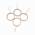 Shaped Hollow Copper Inductor Coil Insulated Copper Winding Wire