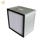 Galvanized Steel Frame Deep Pleat HEPA Filter HEPA Box Filter 4KG