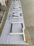 Illuminated Acrylic 3D LED Letter Signs White Wall Mounted / hanging