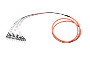 Quality OM2 50/125 Fiber Optic Pigtail , Simplex Duplex 1 - 12 Core Optical Fiber Pigtail wholesale