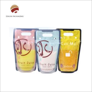 Multiple Extrusion Liquid Stand Up Pouch Accept Customized Logo