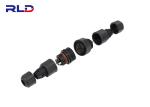 2 Pin LED Lighting Underwater Waterproof Light Connector Nylon Plastic Bulkhead
