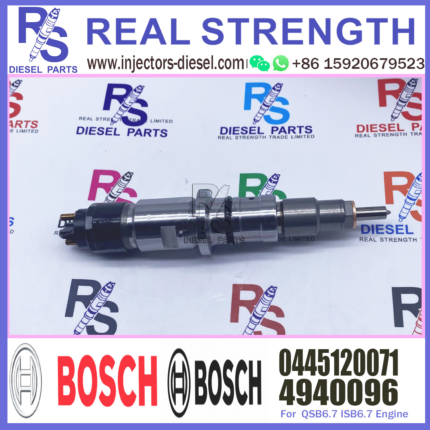 4940096 0445120071 Cummins QSB6.7 diesel engine parts fuel injector nozzles 4940096 0445120071