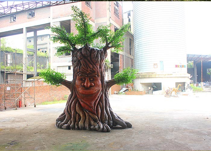 Customized Animatronic Talking Tree , Merry Christmas Talking Tree Decoration