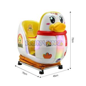 Quality Plastic Coin Operated Kiddie Ride Machine Train Yellow Duck For Kids Entertainment Center wholesale
