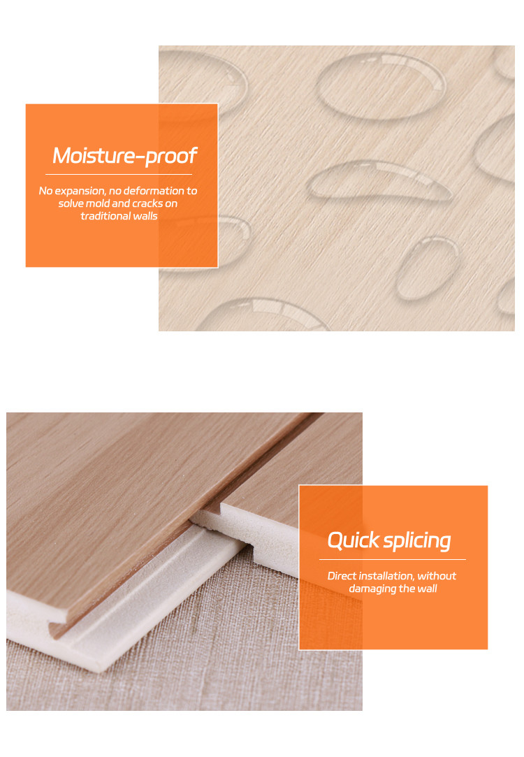 Interior Decoration Moisture Resistance Bamboo Wood Wall Panel OEM ODM