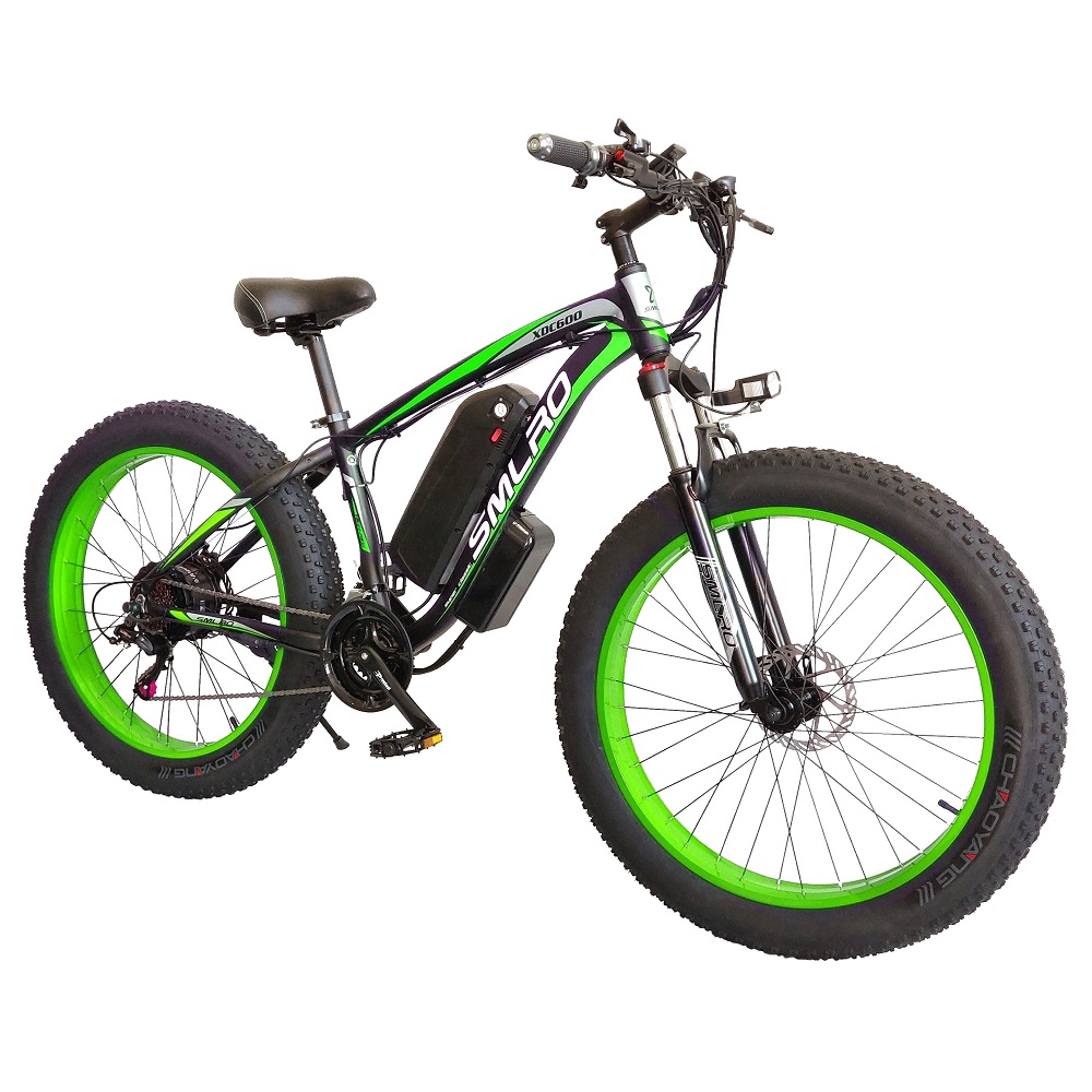 1000W Motor 13AH Lithium Battery Electric Bike SMLRO XDC600 26x4.0 inch Fat Tire E-Bike