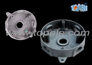 Quality Indoor Weatherproof Junction Box 4&quot; Die Cast Outlet Round Electrical Box wholesale