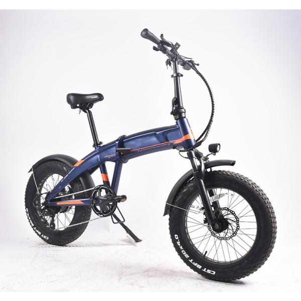 ODM 48V 500W Fat Tire Electric Mountain Bike Shimano 6 Gears Cargo Foldable