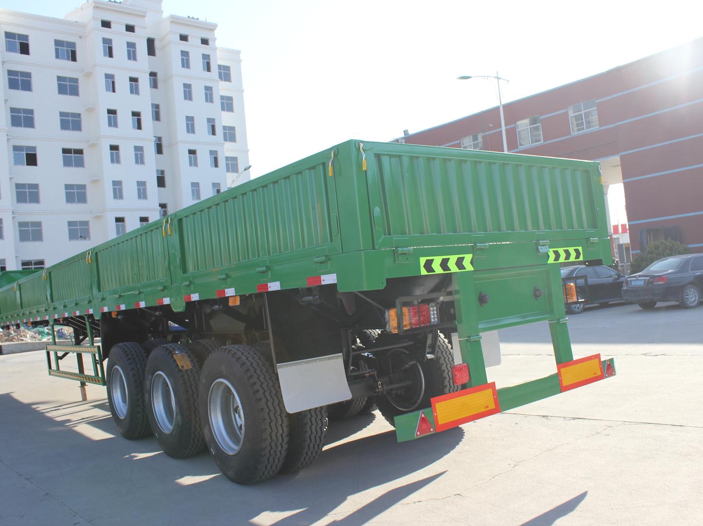 40 60 Tons Side Wall Fence Cargo Semi Truck Trailer with 4 Axles and Multifunctional