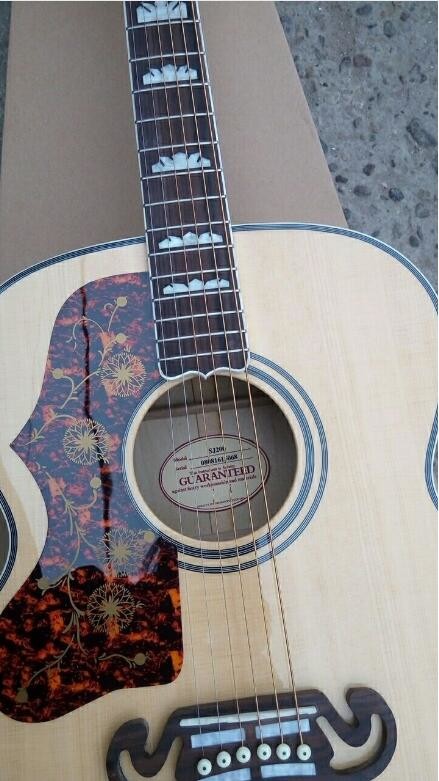 2018 left handed Chibson G200 acoustic guitar GB lefty G200 electric acoustic guitar backhanded