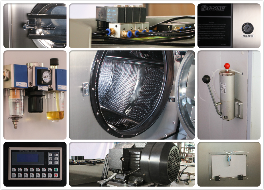 Ethiopia Commercial Small Laundry Machine Steam or Electricity Heating Hot Water Cleaning