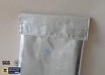 Fireproof Bag Document 1022℉ Fire Resistant Pouch Fiberglass Silver Smooth