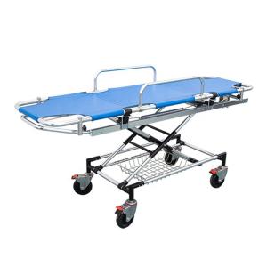 Quality Blue Ambulance Stretcher Bed Aluminum Alloy Medical Stretcher Transport wholesale