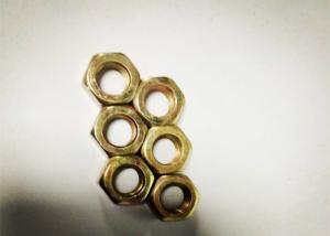 Quality Anti Loose Yellow 8mm Hex Nut Thin Threaded Heat Resistant For Construction wholesale