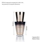 40ml Funnel Shaped Empty Foundation Bottle With Luxurious Black And Gold