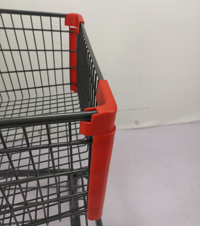 Customizable 125L Grocery Shopping Trolley Q195 Steel Large Shopping Cart