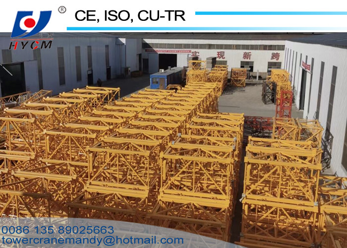 1250KN.m Rated Lifting Moment 50m Tower Crane Boom Length Fixed Jib Crane D5020 Luffing Boom Crane