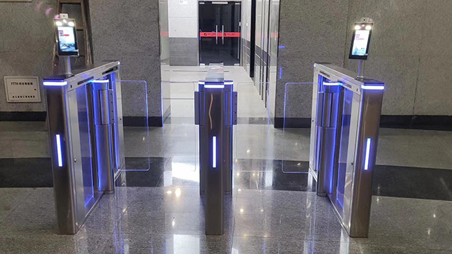 SUS304 1.2mm Stainless Steel Turnstile Brushless Anti Collision Speed Gate