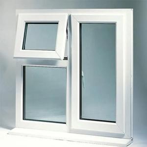 Quality Double Glazed Bathroom PVC Window Tempered Glass Awning Window Replacement wholesale