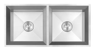 Quality Modern Design Double Bowl / Double Basin Kitchen Sink Stainless Steel wholesale