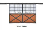 Customized Infill High Density Hard Bamboo Stall Barn Doors