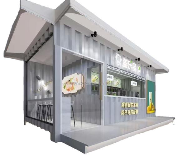 Hotel Prefab Movable Shop Modern Design Prefabricated Restaurant Bar Sales Kiosk