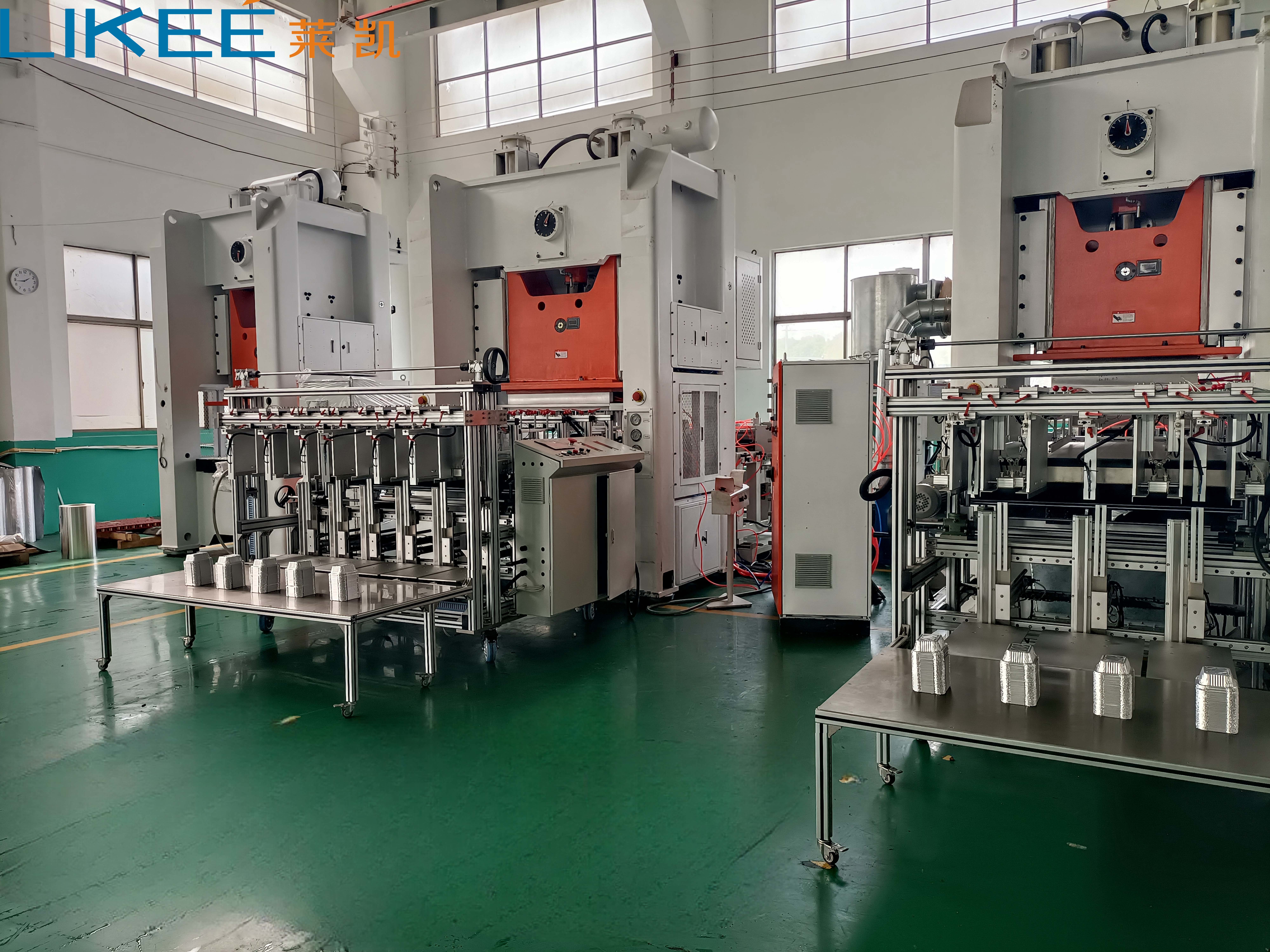 Fully Automated With Customize Mould Aluminum Foil Container Making Machine And Siemens Motor