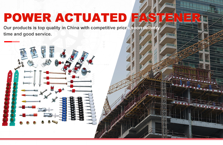 EDN DRIVE PINS WITH PLASTIC WASHER POWER ACTUATED FASTENERS STEEL SHOOTING NAILS