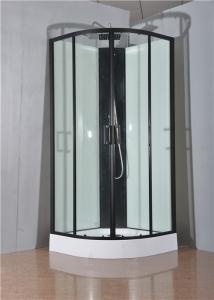 Quality Circle Quadrant Shower Cabin with white acrylic tray and roof wholesale