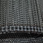 Flat Wire Belt Stainless Steel Wire Spiral Mesh Belt For Food