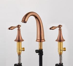 Quality Under Counter ODM Double Handle Wash Basin Mixer wholesale