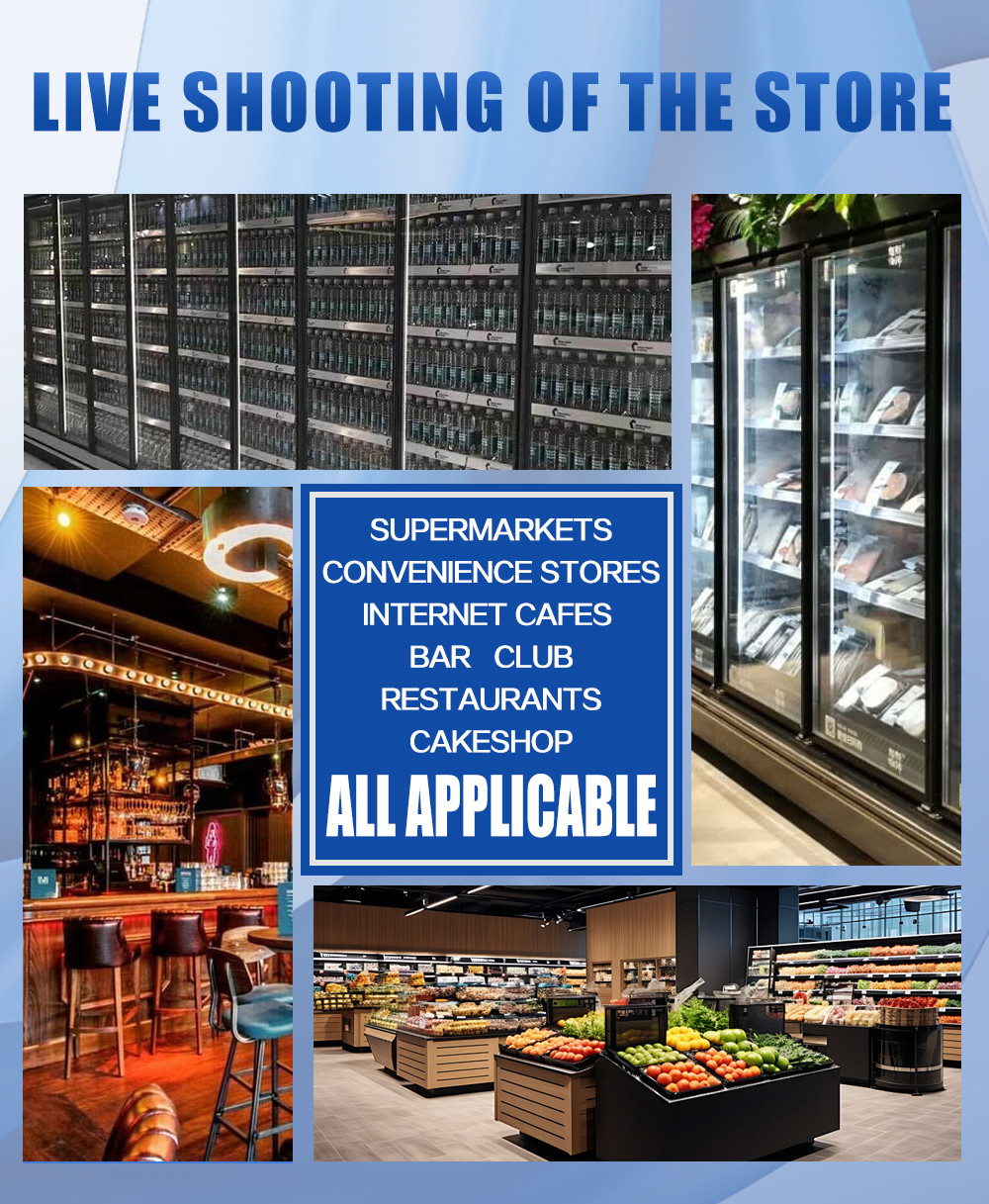 Glass Door Beverage Display Fridge Plug In Automatic Defrosting Glass Door Cooler For Beverage