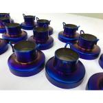 Customized Size Rainbow Blue Color Stainless Steel Exhaust Pipe Multi Arc Ion