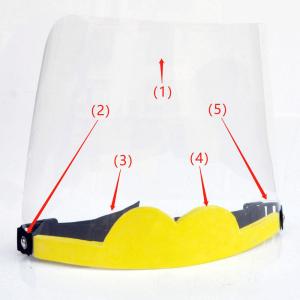 Quality Anti Fog Medical Face Shield Visor / Lab Face Shield PET Material Reusable wholesale