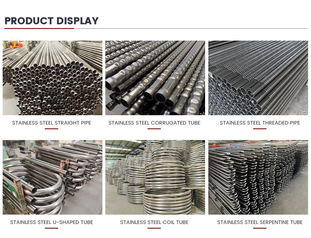 Chinese Trusted Boiler Heat Exchange Pipe Factory Non Destructive Test Certify 201 202 304 316 410 430 Stainless Steel Heat Exchange Pipe