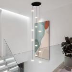 Led staircase chandelier modern living room chandelier hanging designer Villa