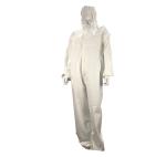 65gsm White Disposable Microporous Coveralls With Hood Non Sterile