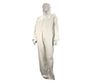 Quality 65gsm White Disposable Microporous Coveralls With Hood Non Sterile wholesale